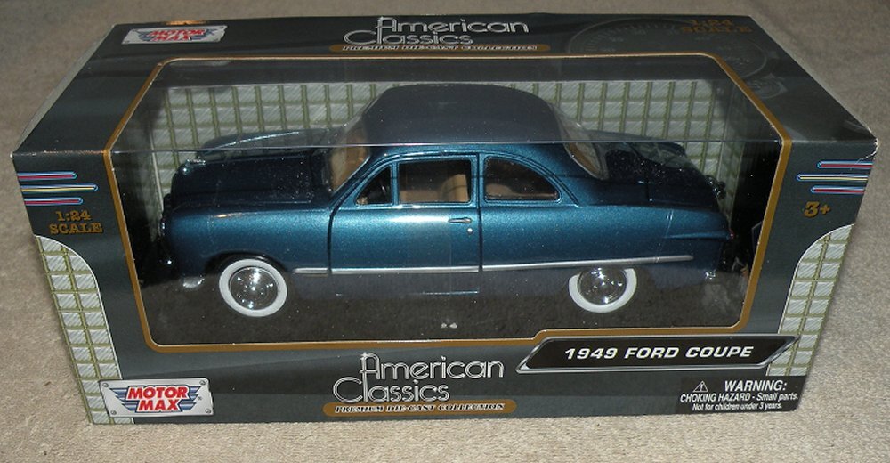 Motor Max American Classics Premium Die Cast Collection 1949 Ford Coupe Blue NIB